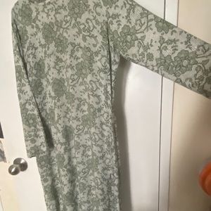 floral long sleeve dress